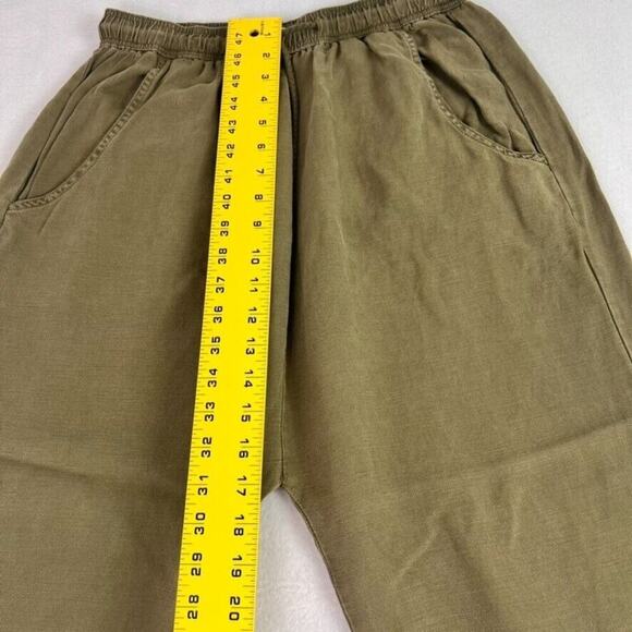 By anthropologie Pant Women Small Green Drawstring Elastic Atleisure Lightweight - Picture 15 of 16